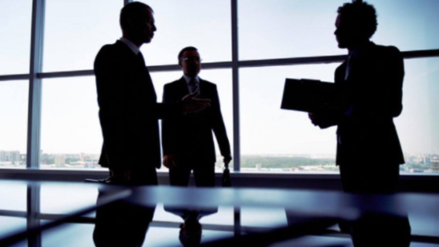 A business meeting